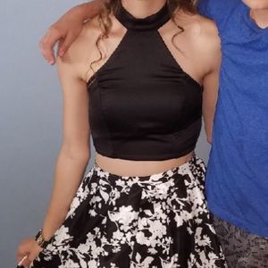 Two piece homecoming dress